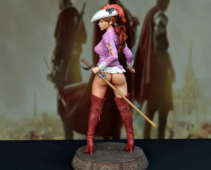 Musketeer Woman — Original Character 3D model
