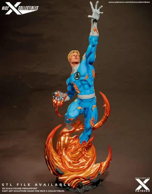 Human Torch — Marvel 3D model