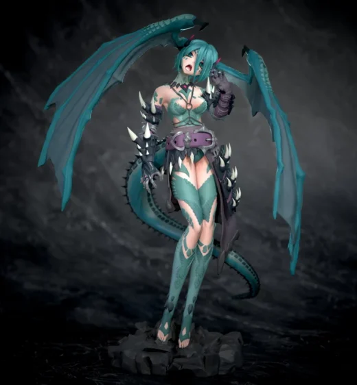 Dragon Miku — Vocaloid 3D model