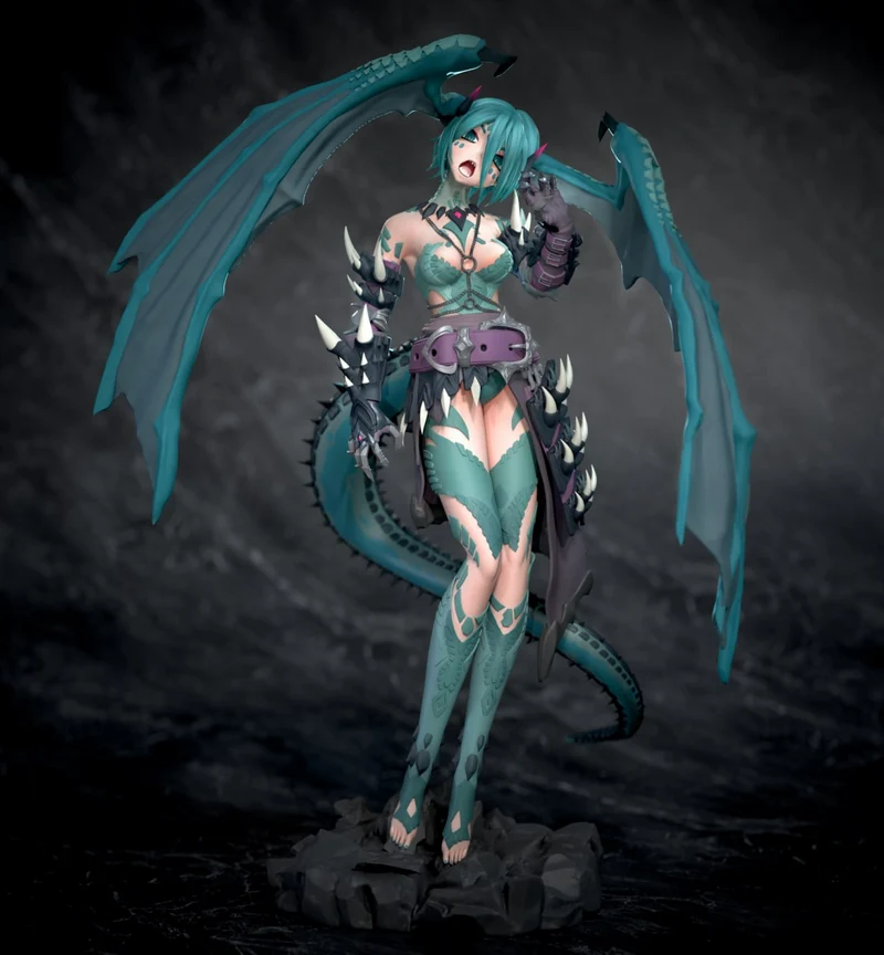 Dragon Miku — Vocaloid 3D model